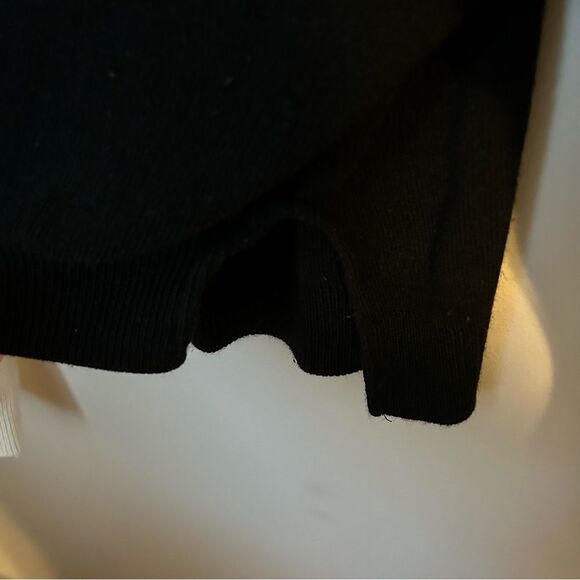 PrettyLittleThing Sweater Crewneck Colorblock Black White Knit Casual Neutral - Picture 7 of 11